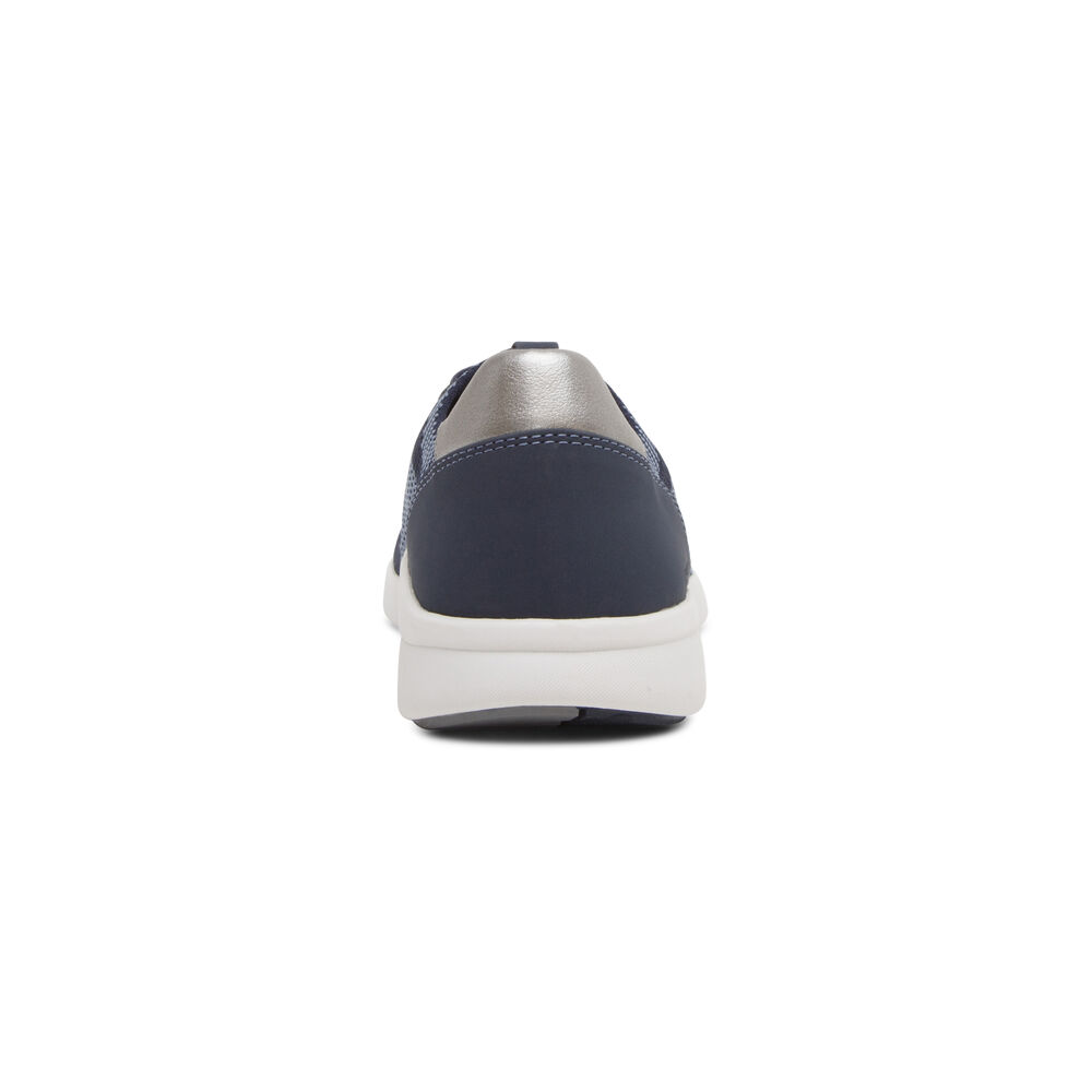 Aetrex Women's Teagan Arch Support Sneakers - Navy | USA NCQO7EW